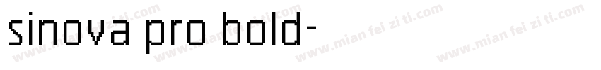 sinova pro bold字体转换